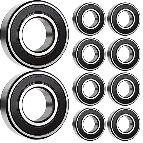 10 Stück MR128-2RS Kugellager 8 mm x 12 mm x 3,5 mm doppelt geschützte Rillenkugellager für DIY, Drehbänke, Motoren, 3D-Drucker, Fräsmaschinen, verschiedene mechanische Geräte, etc.