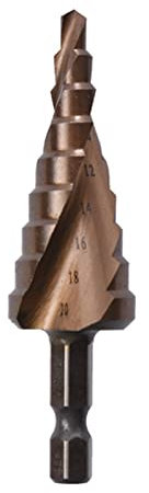 Foret étagé à rainurer hélicoïdal M35 en acier rapide 4-20 mm Tige hexagonale métrique contenant du cobalt, foret hélicoïdal pour bois, métal, acier inoxydable
