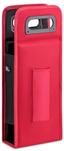The Wine Chiller Cooler Bag - Wine Carrier and Freezable Bottle Chiller. Perfect Wine Accessory or Gift. Red