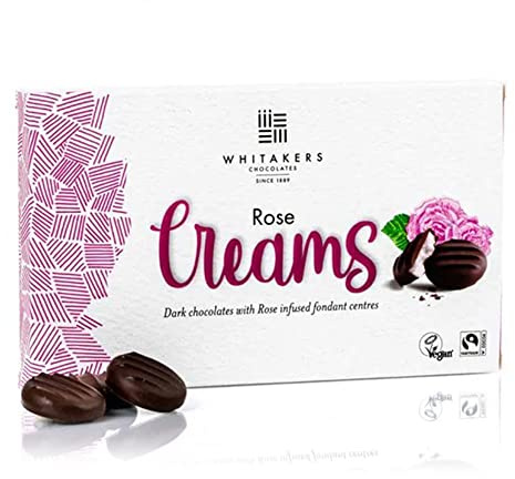 Whitakers Dark Chocolate Rose Cremes 150g - 15 Stück