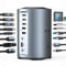 ORICO Docking Station USB C, 15 in 1 Hub Tre Monitor Con 100W PD, 2 USB-A 3.0+4 USB-A 2.0+1 USB-C 3.0, 3 HDMI 4K@60Hz, RJ45, 3.5mm, SD/TF per MacBook M1/Lenovo/Thinkpad/Dell/Hp