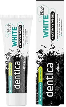 TOPPE Zahnpasta BLACK WHITE Zahnbleichende Zahnpasta Zahnpasta 75 ml