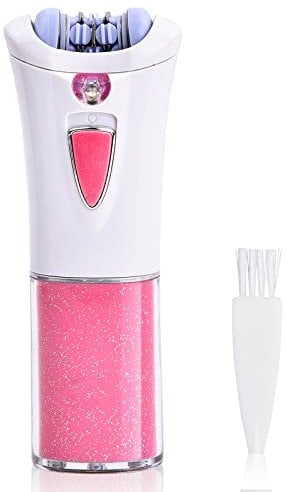 Jinlaili Epilatore Elettrico Donna, Epilatore Elettrico Alimentato a Batteria (Non Incluso) Senza Fili, Depilatore Donna Parti Intime, Epilatore per Viso Faccia, Gamba, Braccio, Ascelle