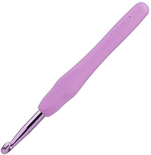Benlay 6.5 mm Häkelnadeln Zum Häkeln Und Stricken, Ergonomische Häkelnadeln Mit Weichen Griffen Für Arthritische Hände, Leichtes Und Bequemes Häkelwerkzeug, Häkelwerkzeug Für Strickanfänger