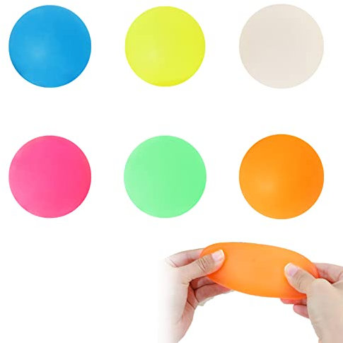 Stressbälle, Antistressball, 2 Stück Anti-Stressbälle zum Kneten, Bunte Anti Stress Squeeze Traubenbälle, Knautschball für Kinder und Erwachsene, Knetball für Hände Therapie (Farbe zufällig)