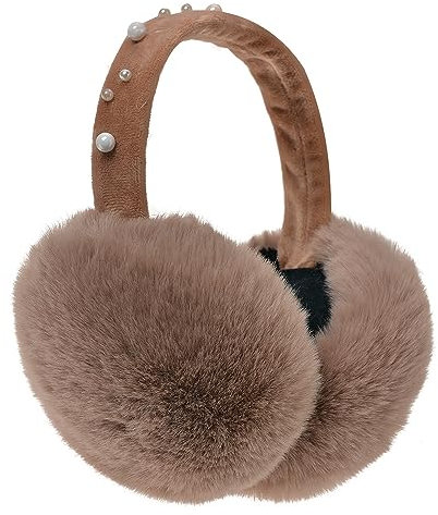 Juleeze Ohrenschützer für Mädchen Braun Polyester Ohrenwärmer für Damen