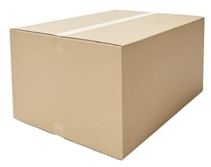 eurokraft | basic | Wellpapp-Faltkarton | Länge 600-799 mm | Innenmaße 600 x 500 x 300 mm | VE 5 Stk