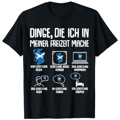 Schottland Flagge Schottin Schotte T-Shirt
