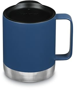 Klean Kanteen Camp Mug - Vacuum-Insulated Coffee Mug Made from Stainless Steel - 12 Oz, Dark Denim - Back to School Hydration