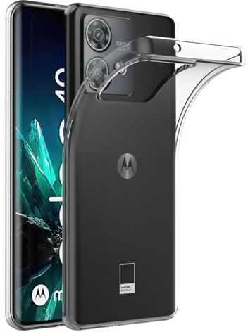 AICEK Compatible con Motorola Moto Edge 40 Neo 5G Cover, Trasparente Silicone Custodia per Moto Edge 40 Neo 5G Cover Protettiva Molle di TPU Bumper Case Sottile