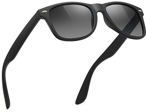 Glapeame Polarisiert-Sonnenbrille-Herren-Damen-Sonnenbrillen-Sunglasses-Men-Woman-Sonnenbrille Schwarz-UV400-Unisex-Retro-Vintage-Klassische-Polarisierte-Brille-Sportbrille-für Fahren-Camping,3