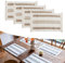 Elistonie Set mit 4 gewebten Boho-Platzdeckchen aus Baumwolle, handgewebt, Fransen, waschbar, Bauernhaus, Leinen, Quaste, Stoff, Tischsets, rustikale Makramee-Platzsets für Esstischdekoration (B)