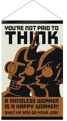 Close Up Futurama - Poster (You're not Paid to Think) (Größe: 61cm x 91,5cm) (Poster & Posterleisten)