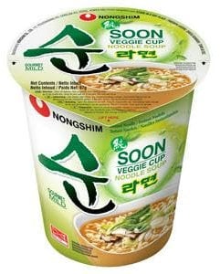DhaNongshim Veggie Soon Ramyun Noodles (Cup) 6x67g MAS