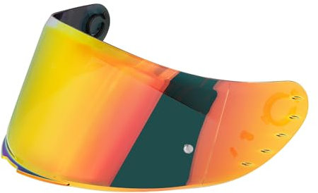 Visiera Casco,Protezione per Il Vento del Motociclo,Casco Parabrezza Moto Visiera a Lente Integrale per MT V-14 Rapide Targo Blade 2 (Rosso cromo)