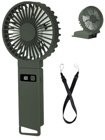 Ventilador de manija de enfriamiento de viaje – Ventilador portátil, ventilador de refrigeración USB de agua | Ventilador de refrigeración personal eléctrico compacto recargable, pequeño
