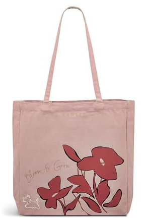 RADLEY London Womens Ladies Girls Bloom and Grow- Responsible - Small Canvas Tote Bag in Prairie Pink