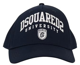 DSQUARED2 Mütze mit blauem Visier für Damen mit Logo-Aufdruck im Uni Stil, blau, One size