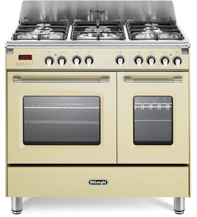 MEM 965T BX ED Cuisinière à gaz avec four électrique 5 brûleurs 90 x 60 cm Crème