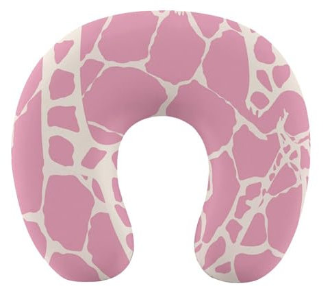 Giraffen-Textur, Reisekissen, Nackenstütze, Memory-Schaum, U-förmiges Kissen, weich, bequem, Reise-Nackenkissen, Schlafkissen, Reisezubehör für Flugzeug, Auto, Büro