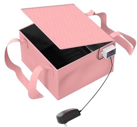 Tyinerc Warmhaltedose für Kamin, Teigtopf mit Heizung, Gärdose mit präziser Temperaturregelung, präziser Gärbehälter von zur Temperaturkontrolle für