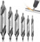 Mittelbohrbit 6PCS 1/1,5/2/2,5/3/5 mm Zentrieren von Bohrmaschinen -Bit -Stahl -Bohrer für Edelstahlguss -Legierungs -Stahl Aluminium aus Edelstahl