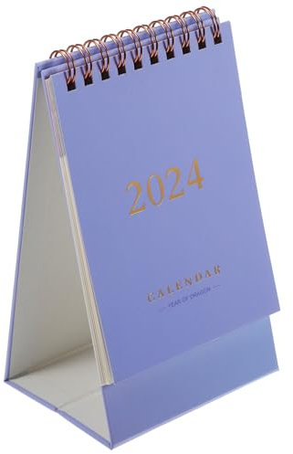 SEWACC Schreibtischkalender Kleiner Monatskalender Aus Papier Tischkalender Mit Klarem Layout Flieder Desktop Kalender Für Büro Und Zuhause Kompakt Und Leicht Zu Verstauen