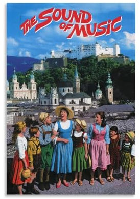 YAWRGJWRG Poster The Sound of Music, 1965 (8), dekoratives ästhetisches Leinwandposter, Wandkunst, Dekor, Wohnzimmer, modern, Familienschlafzimmer, Musik-Filmposter, 30 x 45 cm, ungerahmt, 7