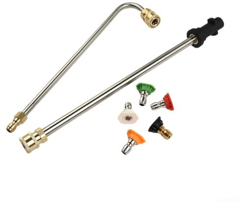Asta di prolunga per idropulitrice Kärcher, 5 ugelli, kit di pulizia accessori per la pulizia delle grondaie