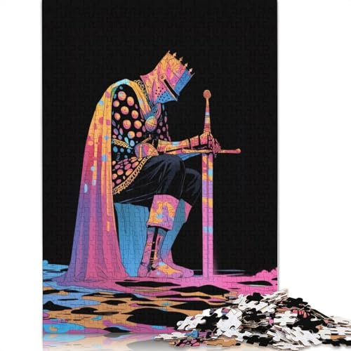 Knight Pt. 4 Puzzles 1000 Teile Schwer Puzzle Spielzeug Lernspiel Impossible Herausforderung Spielzeug Für Erwachsene Und Kinder Ab 12 Jahren 1000pcs (38x26cm)