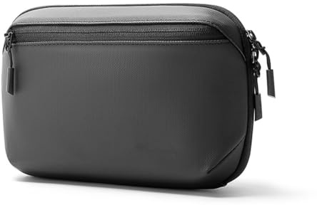 Koolenry Waterproof Tech Pouch Multi-Layer Organizer Case Portable Gadget Bag for Travel Data Cable and USB Charger Storage B