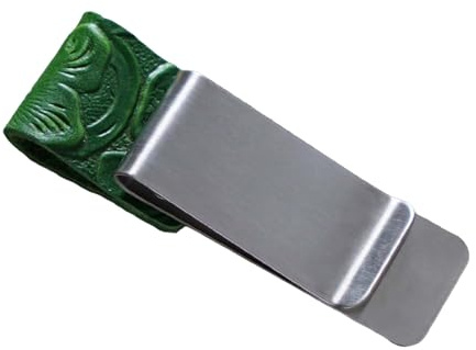 Porte-stylo avec clip en cuir pour journal, porte-bloc en acier inoxydable