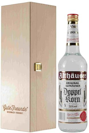 Althäuser Doppelkorn mit Geschenk-Holzkiste