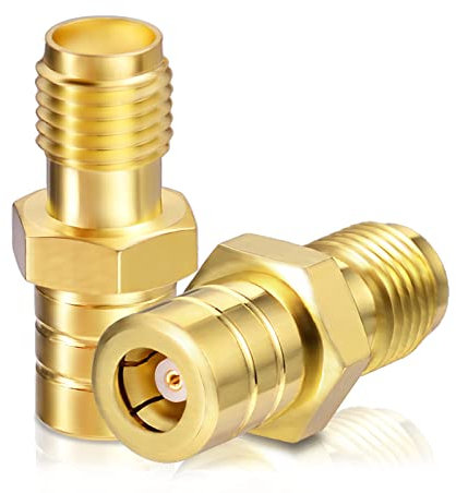 Bingfu DAB Auto Antenne Adapter SMA Buchse zu SMB Stecker Adapter 2 stücke kompatibel mit DAB+ Kfz Antenna Pigital Kabel