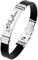 ODETOJOY Nera Costellazione Scorpione Bracciale uomo acciaio inossidabile segno zodiacale 12 Zodiaci bracciali Silicone astrologia oroscopo (Sagittarius)