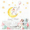 Little Deco Kinderzimmer Aufkleber Mädchen Elefant & Spruch Sweet Dream I 121 x 58 cm (BxH) I Mond Sterne Wandaufkleber Wandtattoo Tiere Deko Babyzimmer DL207-12