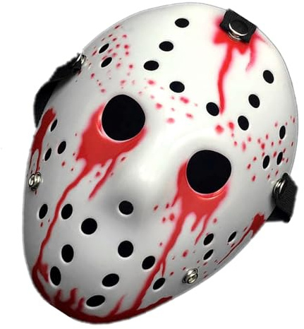 JOYFISCO Halloween-Maske, Horror-Hockey-Maske, Halloween-Maske, Party, Cosplay, Requisite, Kostümmaske