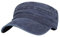 Jarseila Herren Baumwolle Flat Top Army Kappe Unisex Military Kappe Vintage Schirmmütze Baseballmütze Sommer, Unifarben, Verstellbar, Blau
