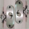 Serrure de porte coulissante Porte mobile à 90 degrés, boucle à angle droit, serrure de confidentialité, serrure de porte coulissante et serrure à pêne, serrure à came (2serrure)