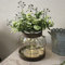 Vintage Glas Bauernhaus Vase, rustikale Laterne Dekor mit Pflanzen Blumen Lichter Vintage Stil Vase für Wohnkultur Blumenarrangement Gastgeberin Geschenk