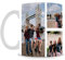 Personalised with Two Photos/Multi Photo Printed Collage Mug, 11oz White Ceramic Mug, Memorable Gift Ideas for Family,Friends,. (4 Photo)