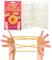 D.A.Y. Republic Cat's Cradle Retro String Game Age 3+ Neon Orange & Yellow, 1.6m Long, Includes Trick Manual, Boosts Motor Skills, Creativity
