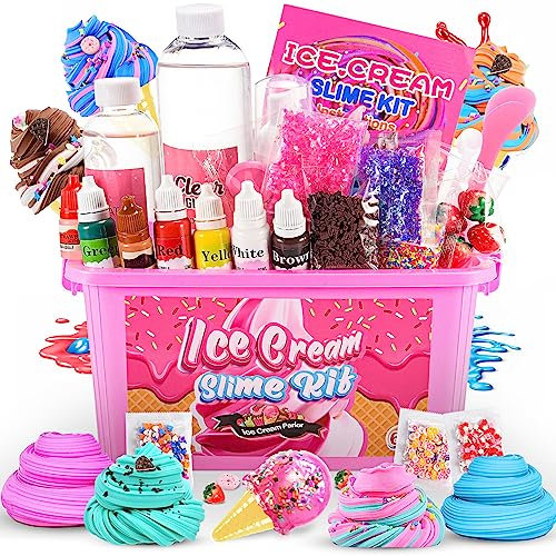 Adeokay Slime per Bambini, Giochi 6 7 8 9 10 11 12 Anni, Femmina Fluffy Regalo Giocattoli Bimba, Kit Lavoretti Creativi, Medio