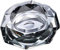 LXINMFEWY Home Ashtray Glass Ashtray Large Luxury Ashtray for Cigarettes Cigars Crystal Heavy Glass Ash Tray for Indoor Outdoor Outside Decor