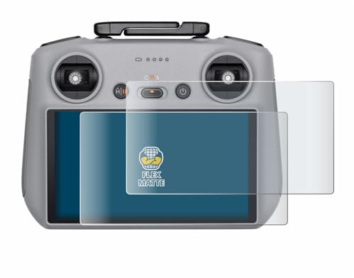 BROTECT Schutzfolie für DJI RC 2 | 2 Stück Entspiegelnder Displayschutz Made in Germany Matte Full-Screen Folie Full-Cover 3D Curved Anti-Reflexion Montage Kit