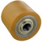 Rollentechnik Roulette en polyuréthane pour transpalette 75 x 50 mm Longueur d'encastrement 55 mm Alésage : 20 mm
