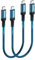Wcakby USB C Kabel 2Stück 0.5M 60W USB C auf USB C,USB Typ C PD Ladekabel 60W 20V/3A für Galaxy S23 S22 S21 S20 S10 A53,Note 10,Google Pixel 3a/3a XL,iPad Pro 2021/2020/2018,MacBook Pro