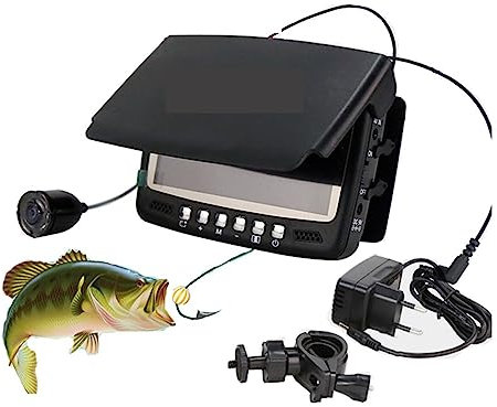 Underwater Fishing Camera, Fish Camera Video Fish Finder 4.3 Inch Monitor Camera Kit Fish Detection Surveillance Cameras For Winter Underwater Ice Fishing for Ice Lake Sea Boat Kayak Fishing(30M)