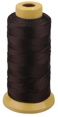328 Feet Twisted Nylon Twine String Cord for Gardening Marking DIY Projects Crafting Masonry (Coffee, 1mm-656 feet)