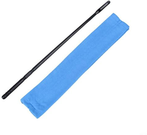 HEIBTENY Flötenputzstab + Reinigungstuch Putztuch Für Querflöte Instrumenten Reinigungstuch 34,6 cm (Stablänge), 31,7 x 5,5 cm (Reinigungstuch). Rosa, Blau, Grau(Blue)